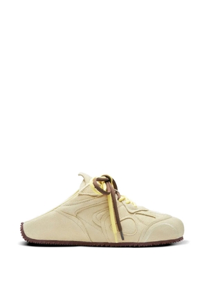 Axel Arigato Slow lace-up suede mules - Yellow