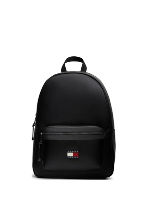 Tommy Hilfiger logo-patch zip-fastening backpack - Black