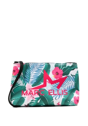 Marc Ellis Buby tropical-print clutch bag - Green