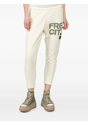 FreeCity logo track pants - White