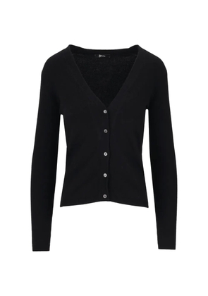 La-Rose V-neck cardigan - Black