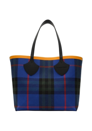 Burberry large Check tote - Blue