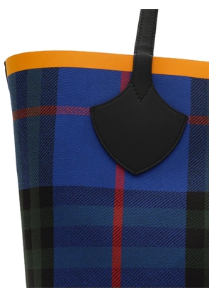 Burberry large Check tote - Blue