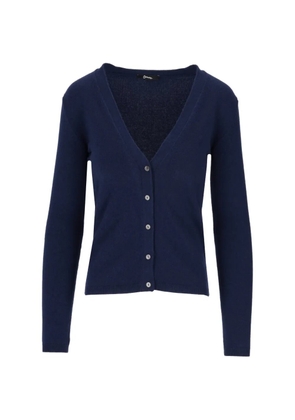 La-Rose V-neck button-up cardigan - Blue