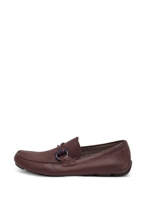 Ferragamo Pre-Owned rope-and-ring loafers - Purple