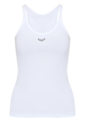 Zadig&Voltaire Alba logo-plaque cotton tank top - White