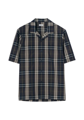Burberry Check cotton shirt - Blue