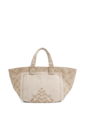 Le Daf Rosette tote bag - Neutrals