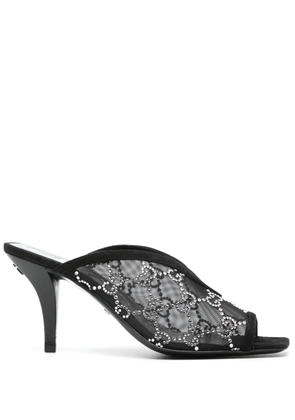 Gucci 90mm GG crystal-embellished sandals - Black