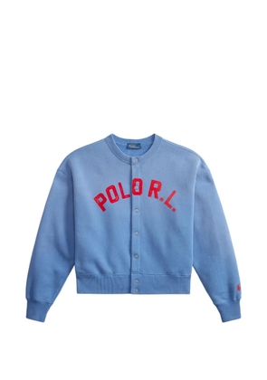 Polo Ralph Lauren logo-print press-stud cardigan - Blue