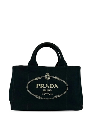 Prada Pre-Owned 2013-2026 Canvas Canapa Logo satchel - Black