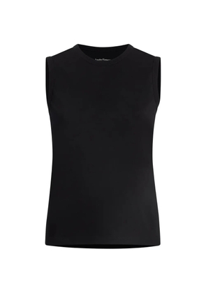 Another Tomorrow sleeveless T-shirt - Black