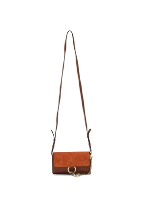 Chloé Pre-Owned mini Faye ring-chain crossbody bag - Orange