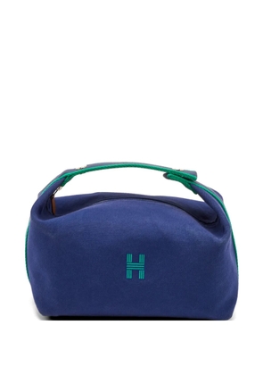 Hermès Pre-Owned 2020-2025 Small Canvas Bride A Brac vanity bag - Blue