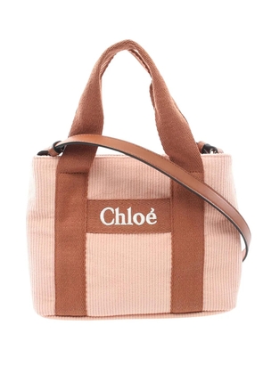 Chloé Pre-Owned 2010-2026 Small Canvas Woody satchel - Neutrals