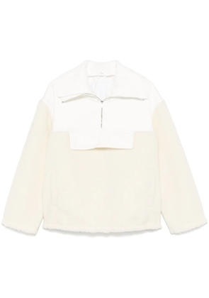 Gucci fleece zip hoodie - White