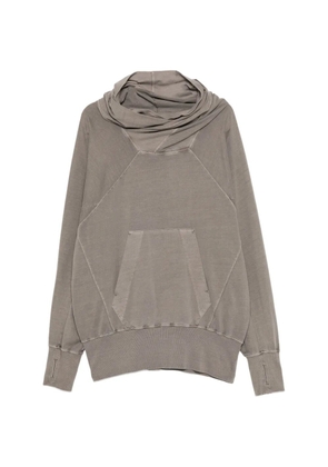 Julius W neck hoodie - Brown