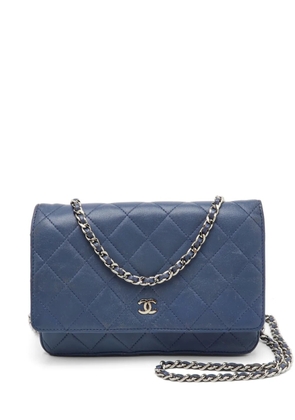 CHANEL Pre-Owned CC quilted crossbody bag - Blue