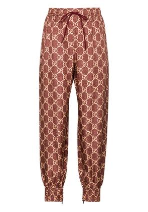 Gucci GG Supreme track pants - Red