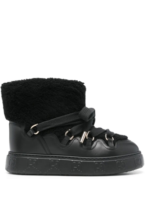 Gucci faux-shearling ankle boots - Black