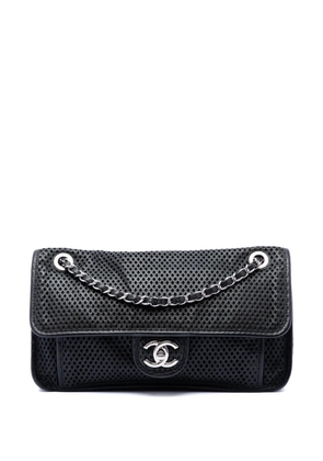 CHANEL Pre-Owned 2012-2013 Medium Perforated Lambskin Up In The Air Flap shoulder bag - Black
