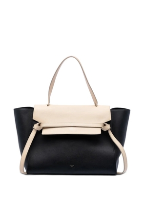 Celine Pre-Owned 2014 Mini Bicolor Smooth Calfskin Belt Bag satchel - Black