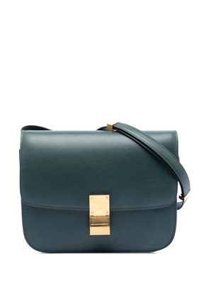 Celine Pre-Owned 2019 Medium Calfskin Classic Box crossbody bag - Green