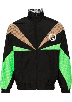 Gucci panelled GG canvas bomber jacket - Black