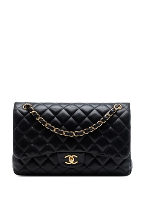CHANEL Pre-Owned 2014-2015 Jumbo Classic Lambskin Double Flap shoulder bag - Black