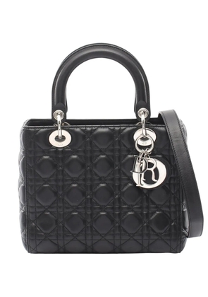 Christian Dior Pre-Owned 2010-2026 Medium Calfskin Cannage Lady Dior handbag - Black
