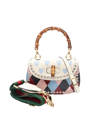 Gucci Pre-Owned 2016-2026 Calfskin Lovelight Bamboo Top Handle Bag satchel - Multicolour
