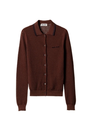 Miu Miu cotton cardigan - Brown