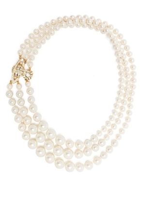 Vivienne Westwood three-row pearl necklace - Gold