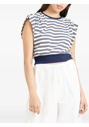 Simkhai Joie cap-sleeve cotton top - White