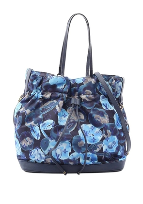 Louis Vuitton Pre-Owned 2017 Limited Edition Monogram Nylon Ikat Noefull MM bucket bag - Blue