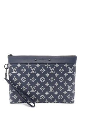 Louis Vuitton Pre-Owned 2021-2026 Monogram Shadow Pochette To Go clutch bag - Blue