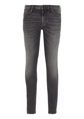 Emporio Armani J06 low-rise slim-fit jeans - Black