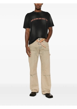 MISBHV faded logo-print T-shirt - Black