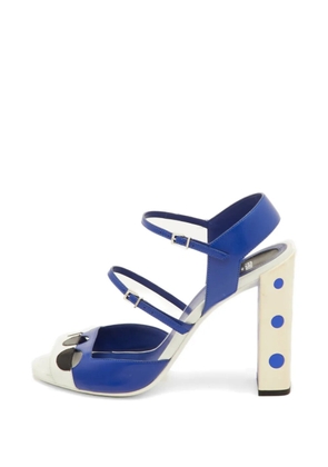Fendi Pre-Owned polka-dot ankle-strap sandals - Blue