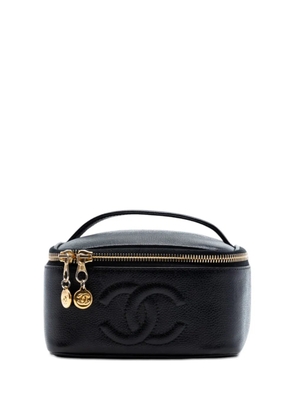 CHANEL Pre-Owned 1996-1997 CC Caviar Case vanity bag - Black