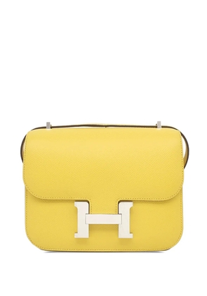 Hermès Pre-Owned 2023 Mini Epsom Constance Mirror 18 crossbody bag - Yellow