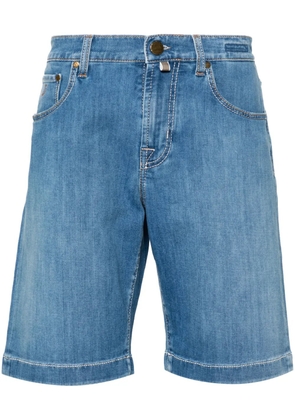 Jacob Cohën mid-rise denim shorts - Blue