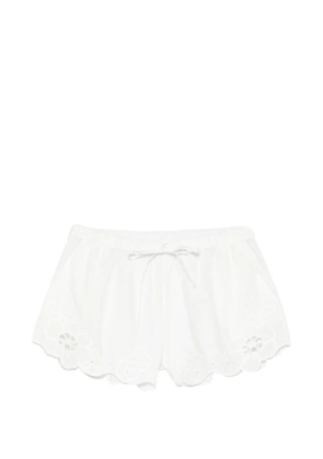 SIR. Klara broderie-anglaise drawstring shorts - White
