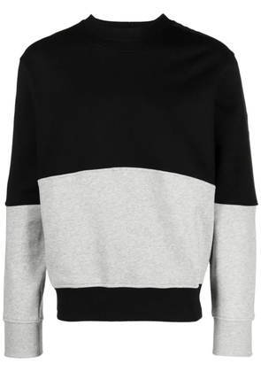 Versace Jeans Couture logo-tape colour-block sweatshirt - Black