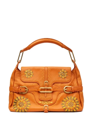 Jimmy Choo Pre-Owned Tulita embroidered top handle bag - Orange