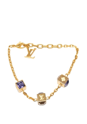 Louis Vuitton Pre-Owned 2012 Gold Plated Gamble Strass Bracelet costume bracelet