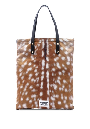 Burberry Pre-Owned 2018-2023 Pony Hair tote bag - Brown