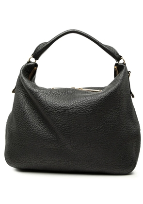 Burberry Pre-Owned 2000-2017 Grained Calfskin Heritage Ledbury Convertible Hobo satchel - Black