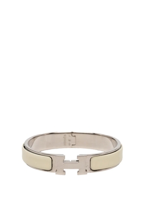 Hermès Pre-Owned 2000-2026 Narrow Enamel Clic H Bracelet PM costume bracelet - White