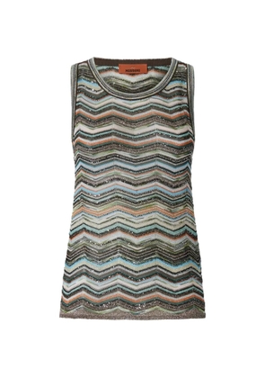 Missoni zigzag-knit top - Grey